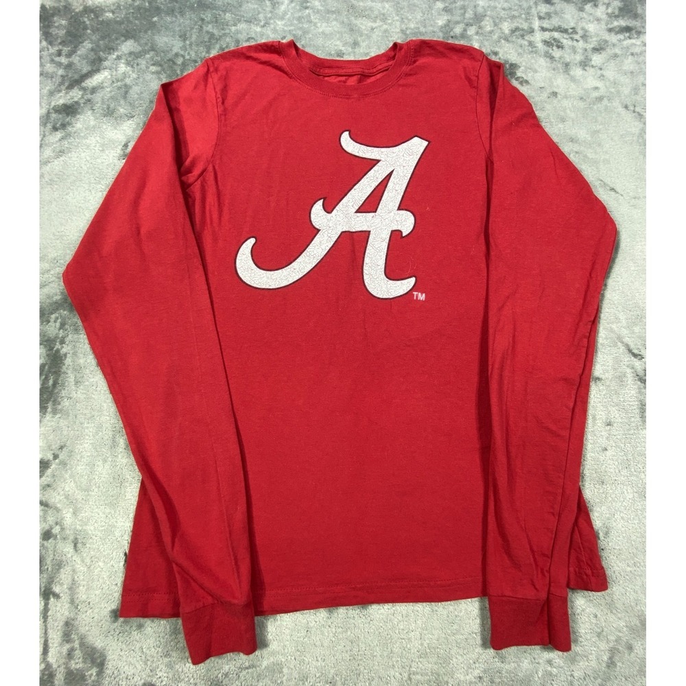 Alabama Crimson Tide Shirt Mens Large Red Long Sleeve NCAA Cotton Thermal Tee